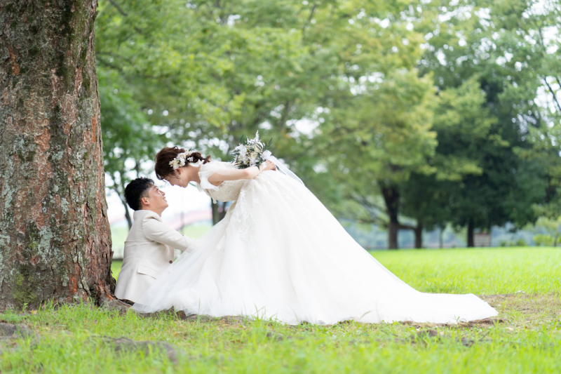 フォトウエディング福山_ウエディングドレスが豊富