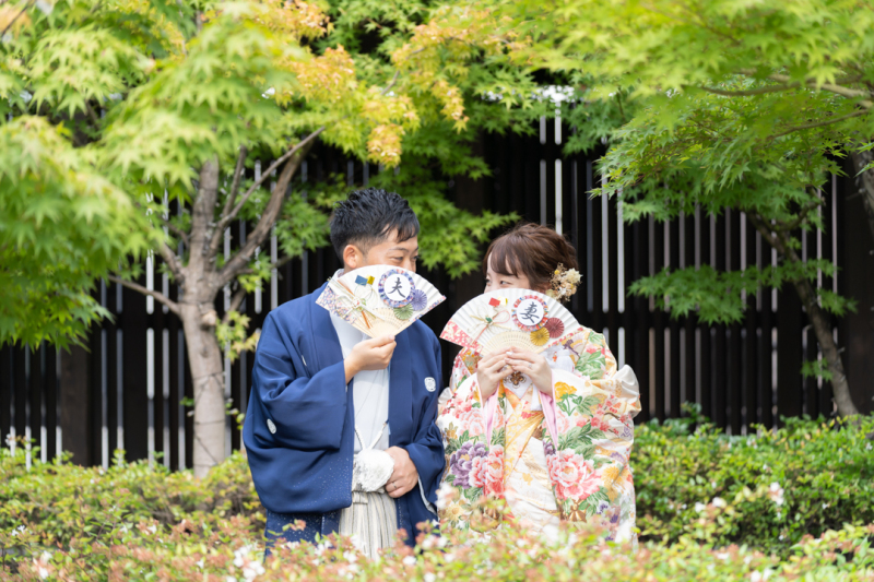 フォトウエディング福山_ガーデンで撮影できる