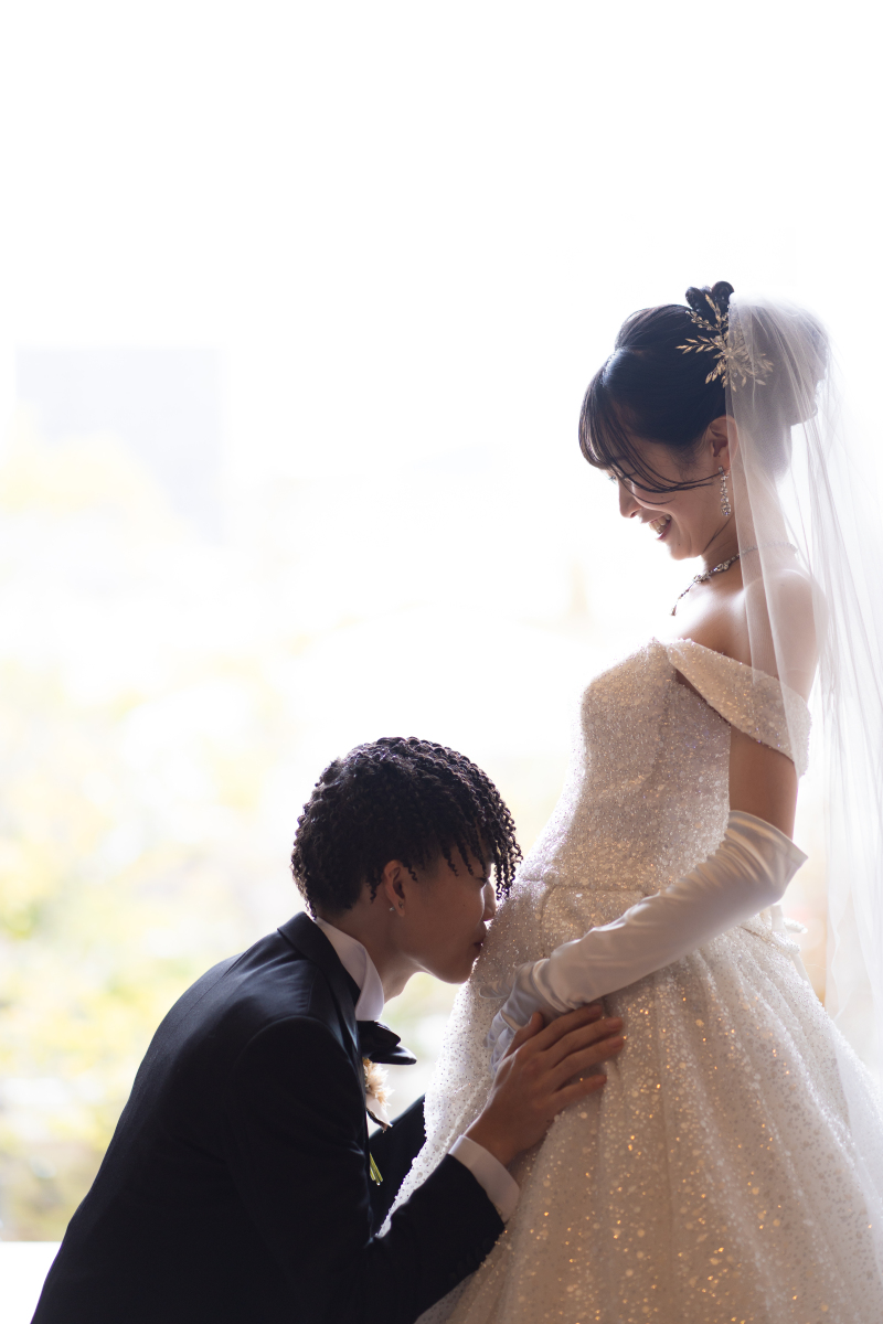 <フォトウエディング＆マタニティフォト両方残せる>