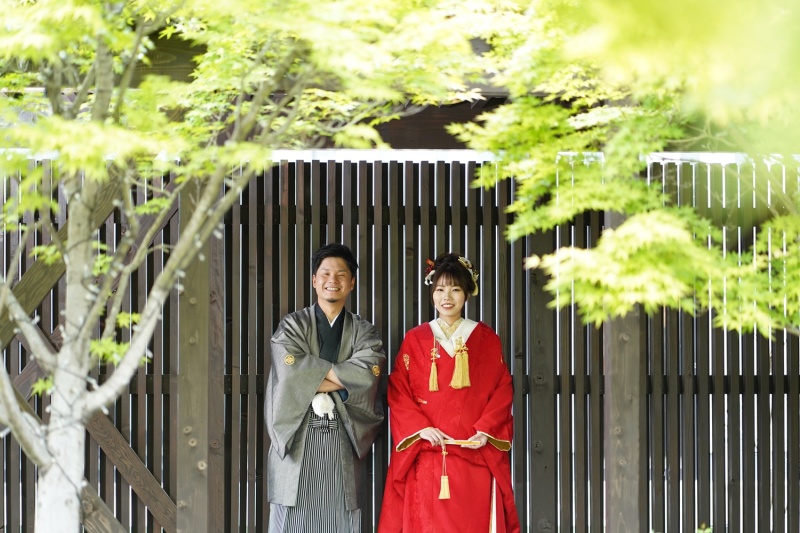 フォトウエディング福山_ガーデンで撮影できる