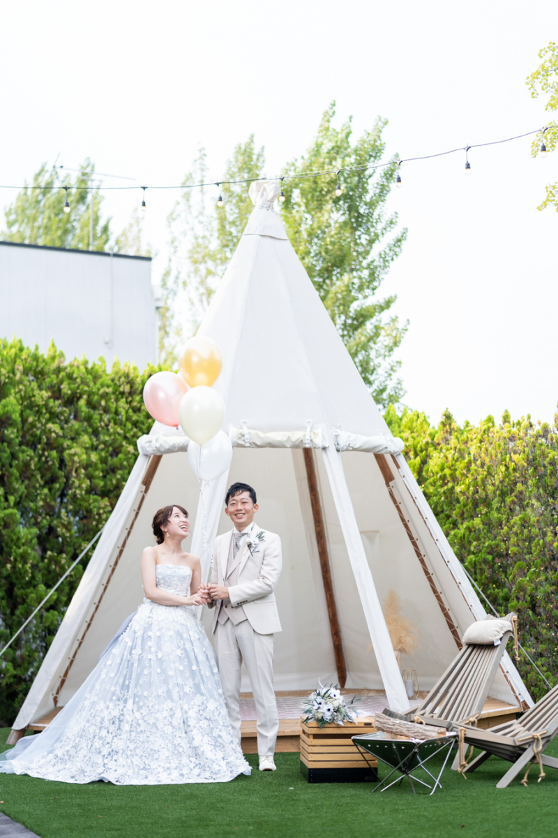 フォトウエディング福山_ガーデンで撮影できる