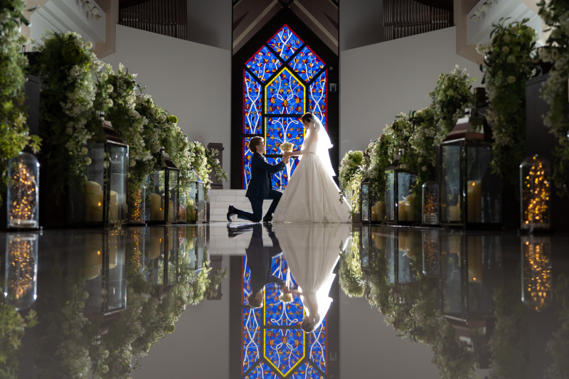 【平日限定ALL込◆209000円】本格的チャペル挙式+フォトウエディング≪ドレス&タキシード各1+美容+データ+チャペル挙式≫