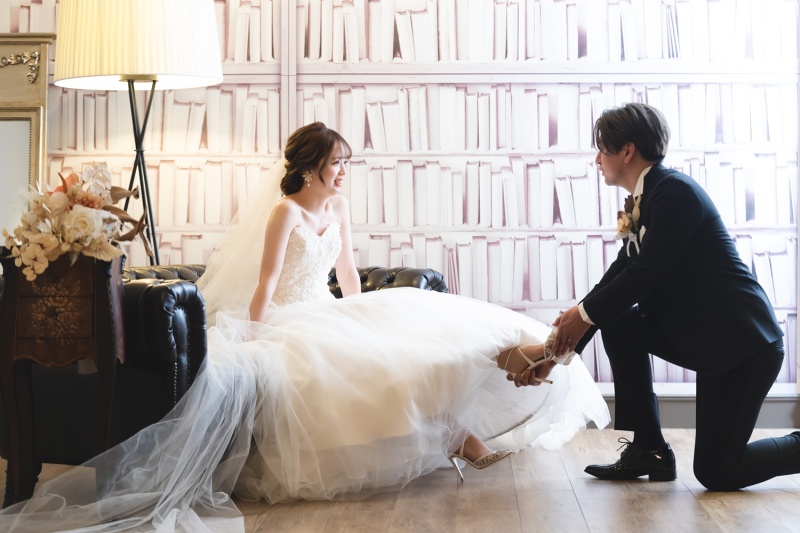 【チャペルや貸切ガーデンで自由に撮影できる】洋装2点20カット撮影データ込★187000プラン