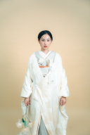 白無垢×ベージュ