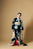 引き振袖【佳代(かよ)】×白和小物×イエロー