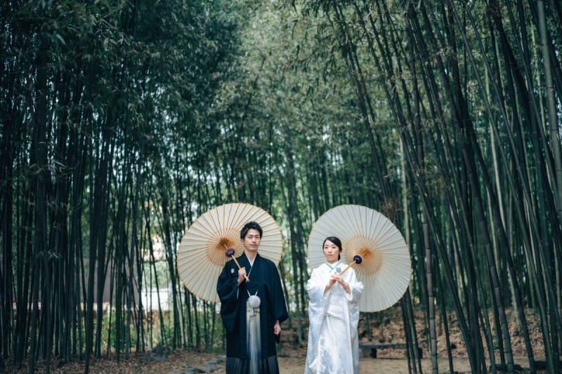 竹林の中では雅な一枚を