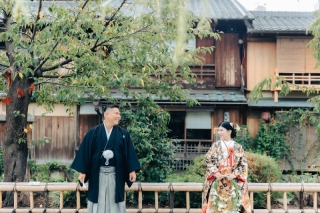 一花和装ロケーション撮影（祇園・金戒光明寺）