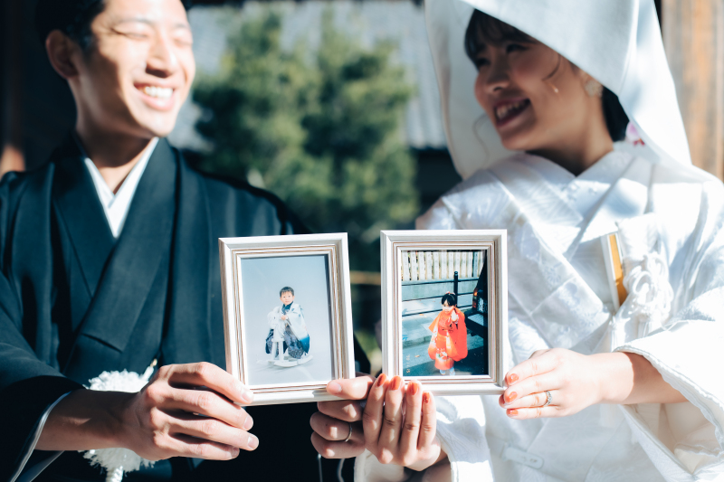 和装ウェディング＆想い出の七五三のフォトと共に