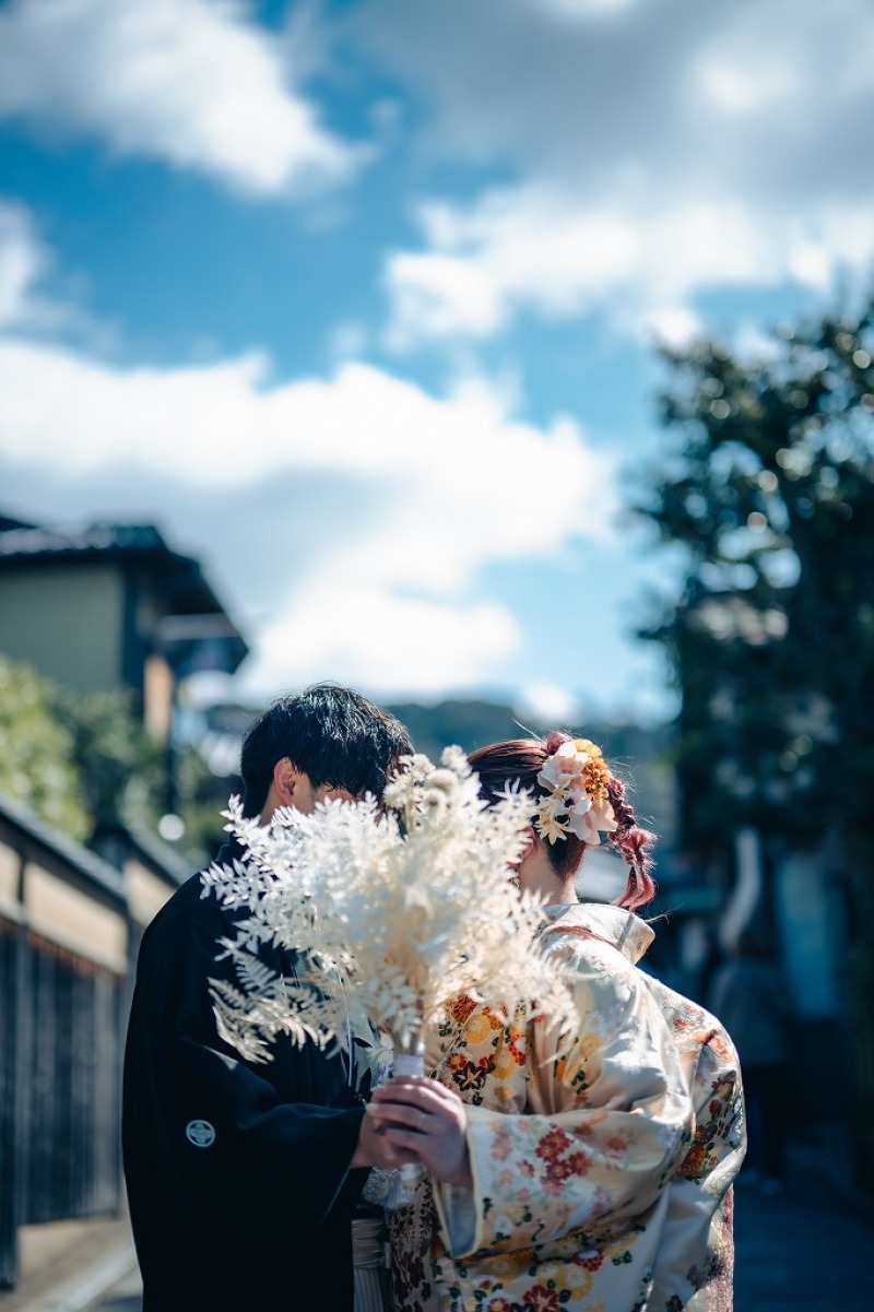 ブーケと一緒に