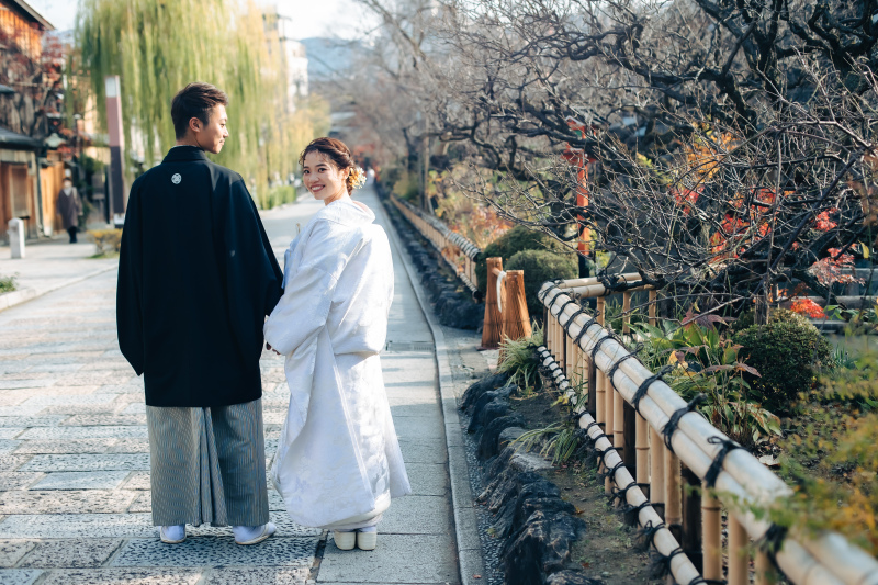 風情ある京街中で