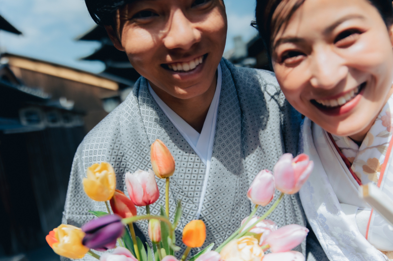 自然な笑顔を捉える一枚