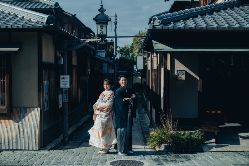 町屋の風情が和装にあう「石塀小路」