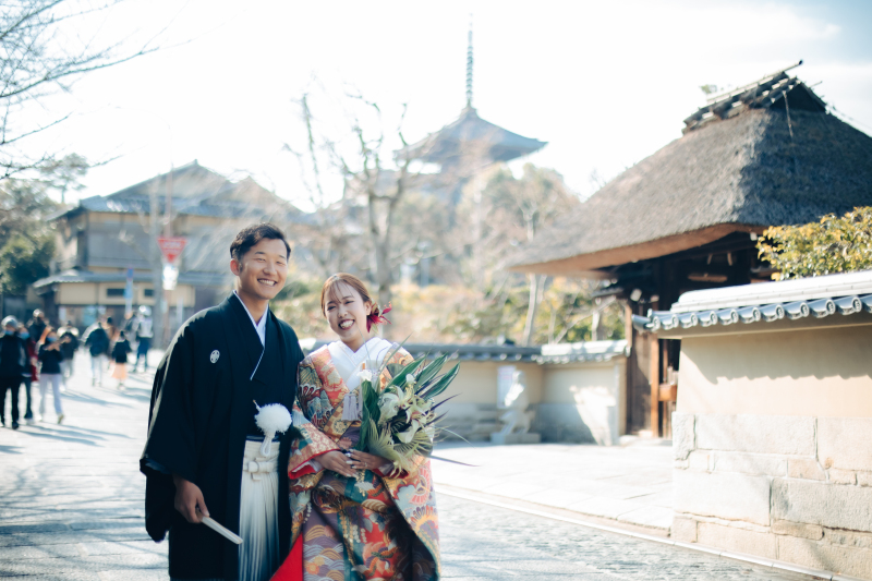 初めて和装というものを着て京都の街並みを散策