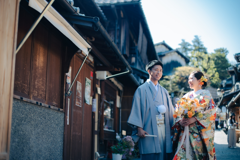 桜花爛漫の京都東山でロケーションフォト