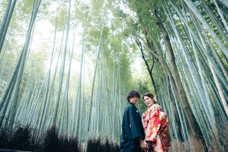 ダイナミックな煽りショット