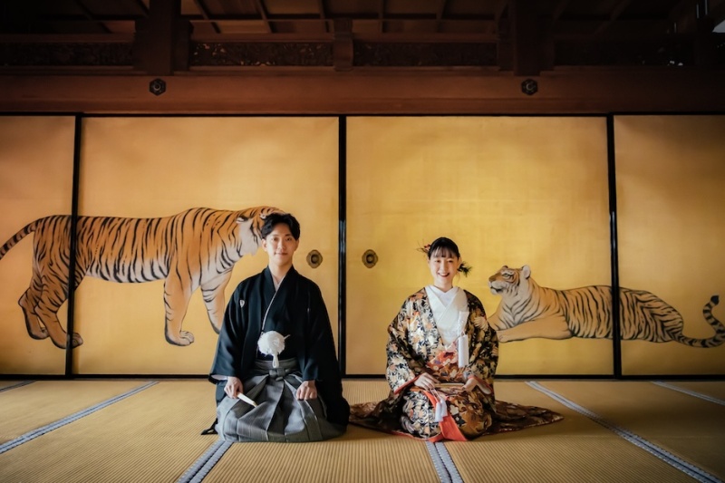 定番お正座ショットも