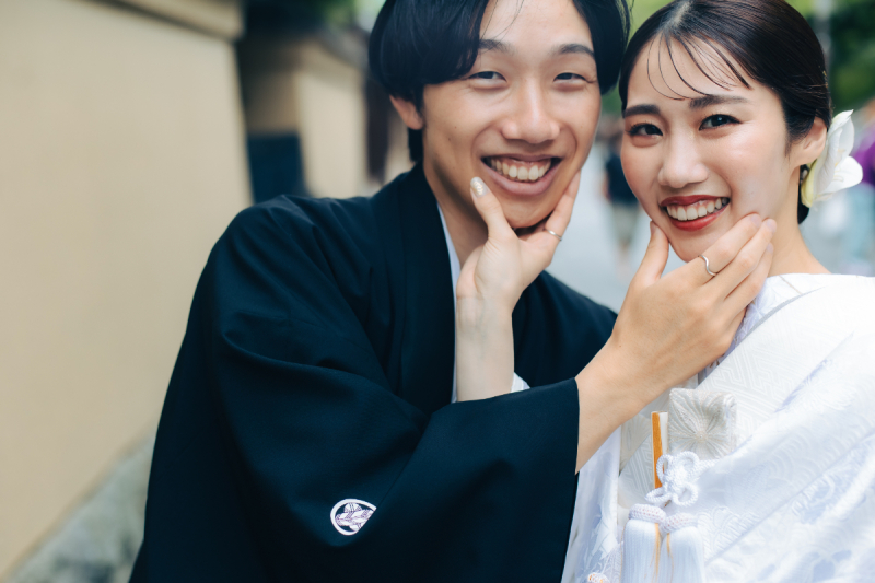 おふたりで自然な表情を