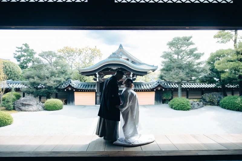 金戒光明寺のお庭が見えるショット