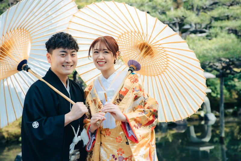 番傘を添えての一枚