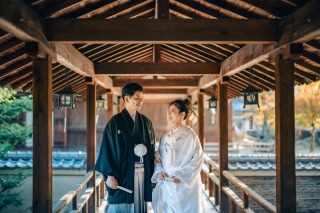 和装ロケーション撮影（立本寺)×赤バック紙