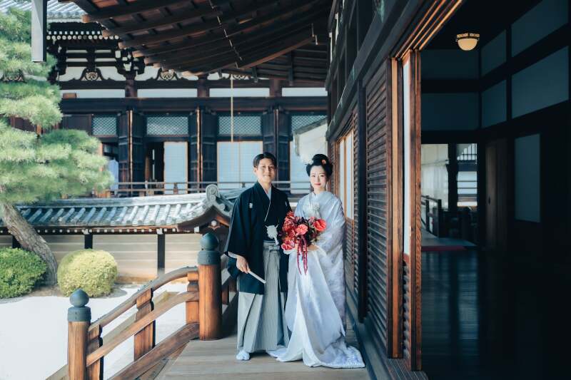 寺院でのロケーションフォト