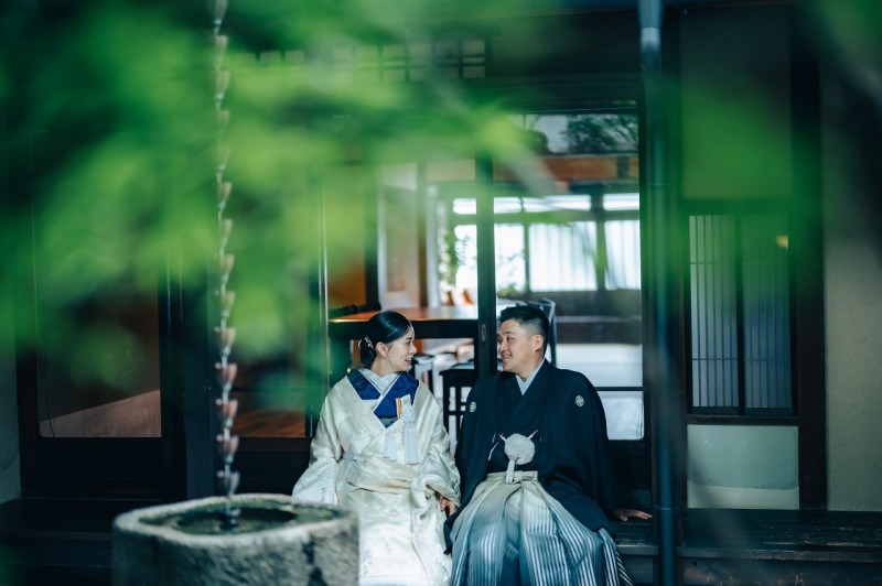 中庭で過ごす時間