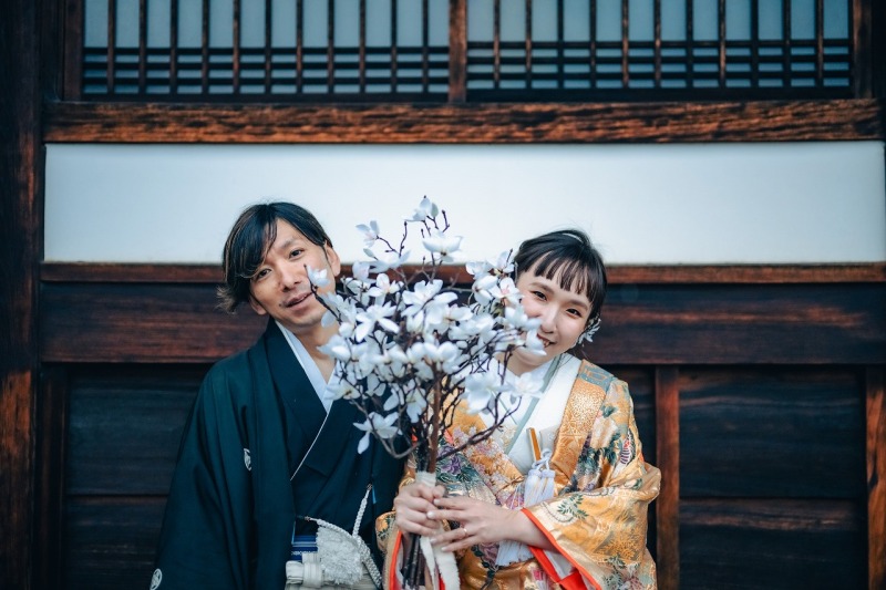 ブーケをもって