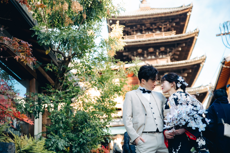 街中での一枚も極彩色に彩られて