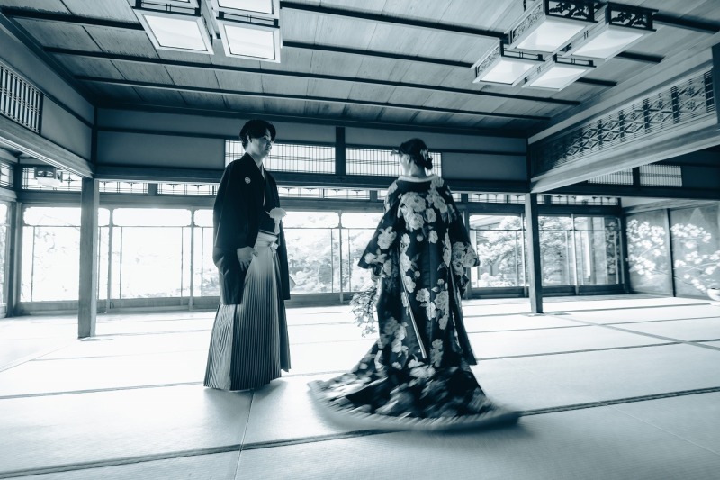 モノクロで躍動感