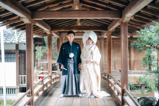 毘沙門堂で前撮り