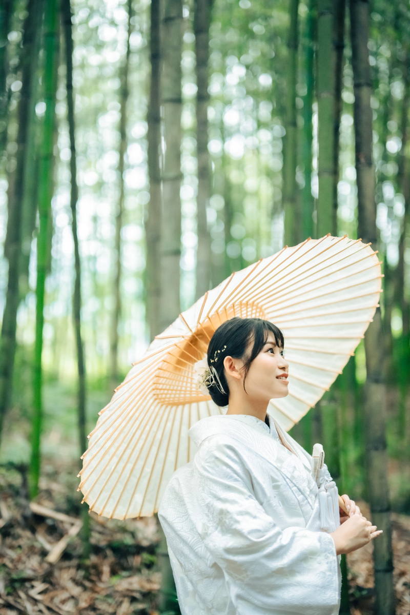 和傘を使い上品かつ美しさが際立つフォト