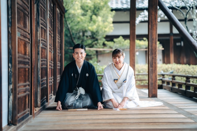 きちっとしながらもお二人らしい笑顔で