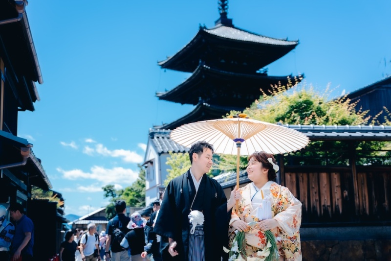 京都ならではの街並みで