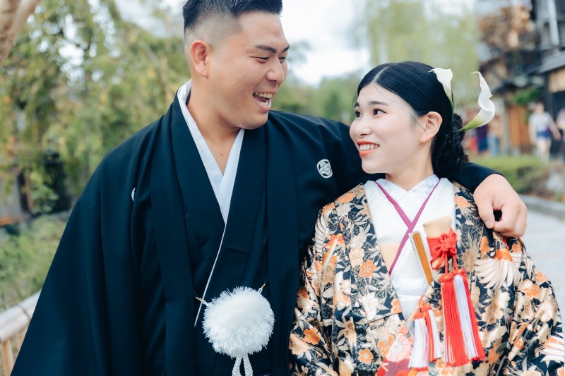 仲睦まじいショットを