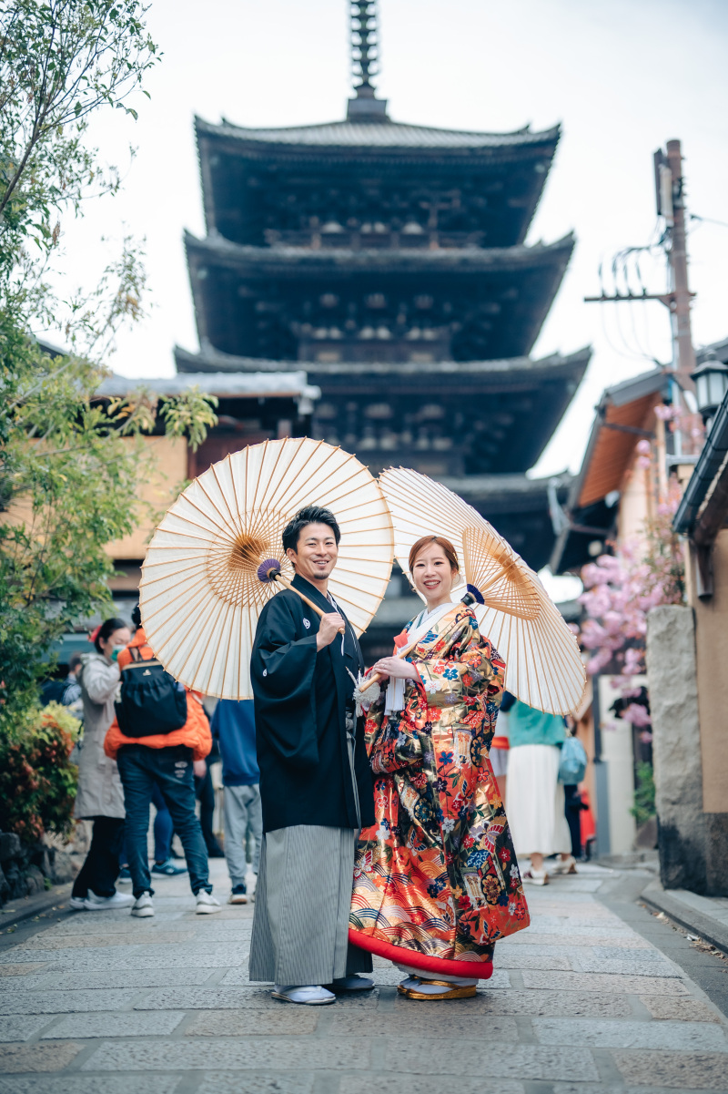 京都の奥ゆかしい街並みで