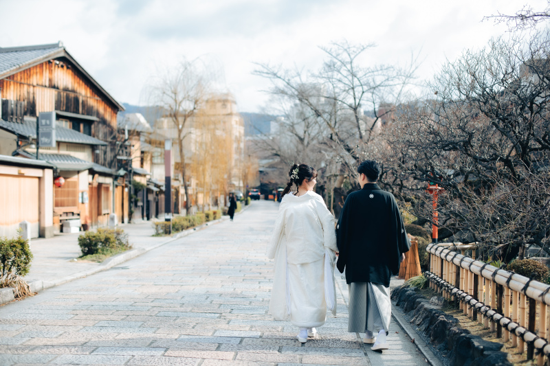 京都らしい背景で和装がより一層映える