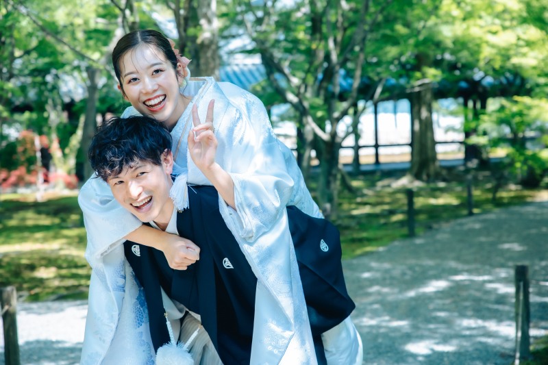 最後はおんぶでキュートに一枚！