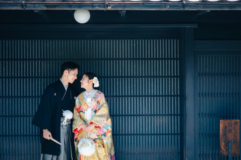 お二人らしい背景で