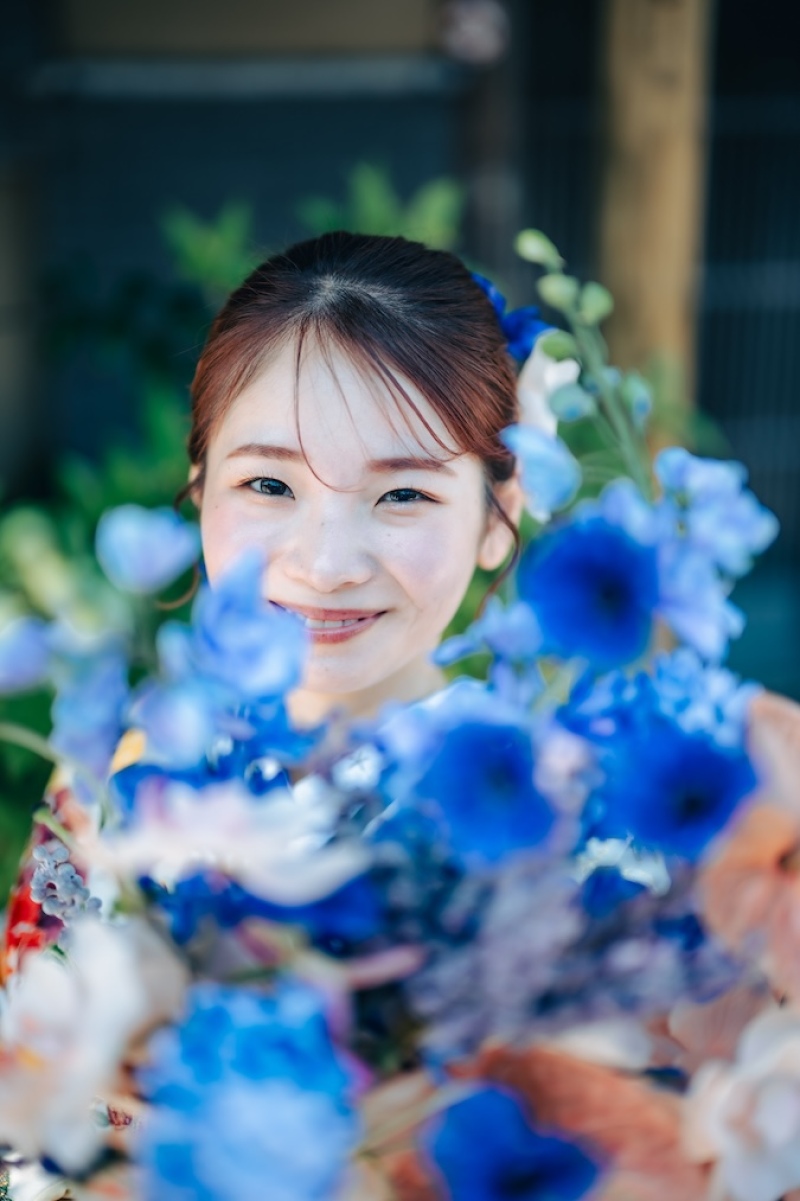 お気に入りのブーケも髪型も一枚の写真に