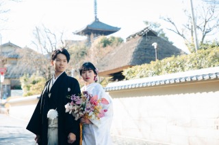 和装ロケーション撮影（東山、金戒光明寺）