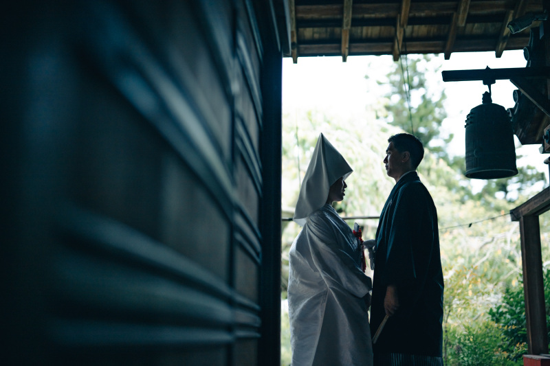 歴史ある寺院の一角で