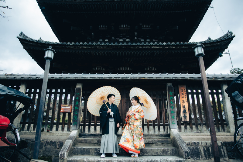 「八坂の塔」での麓ショット