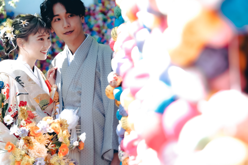 おふたりご持参のカメラで撮影!