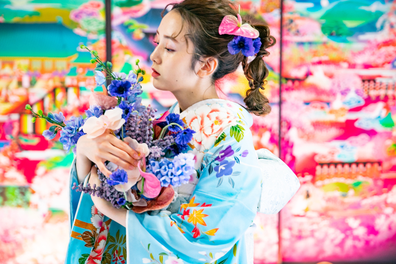 ☆京都満喫一花SP☆【隨心院】☆小野小町の生涯を描いたカラフルな襖絵♪ 和装1着1ヵ所ロケーションプラン