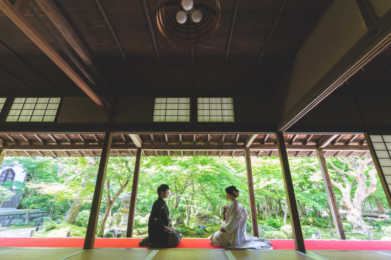 ☆京都満喫一花SP☆【圓光寺】秋の紅葉名所として有名☆見事な庭園は京都らしさそのもの♪ 和装1着1ヵ所ロケーションプラン