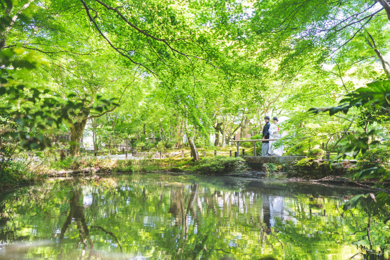 ☆京都満喫一花SP☆【圓光寺】秋の紅葉名所として有名☆見事な庭園は京都らしさそのもの♪ 和装1着1ヵ所ロケーションプラン