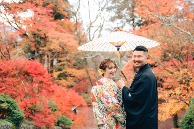 【11月和1】紅葉早割キャぺーン|新作も追加料金なし・全60着から選べる|京都紅葉名所1カ所で撮影|8月末までお申込み限定