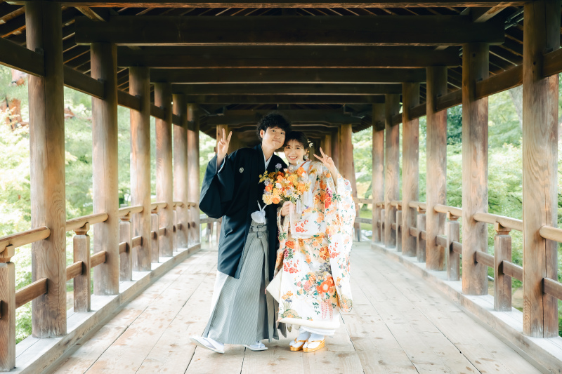 ☆京都満喫一花SP☆【東福寺】自然美・建築物・お庭、境内のいたる所に見どころ満載♪ 和装1着1ヵ所ロケーションプラン