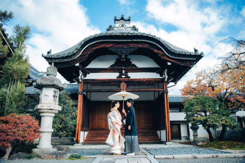 ☆京都満喫一花SP☆【妙顕寺】四季折々の景色を楽しむ☆茶室の円窓が有名♪ 和装1着1ヵ所ロケーションプラン