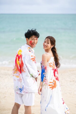 ilare wedding_ドローンフォト☆ビーチ＆グリーン